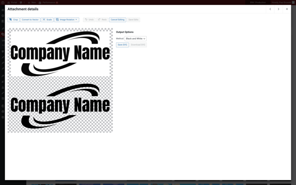 A screenshot of the new plugin in action