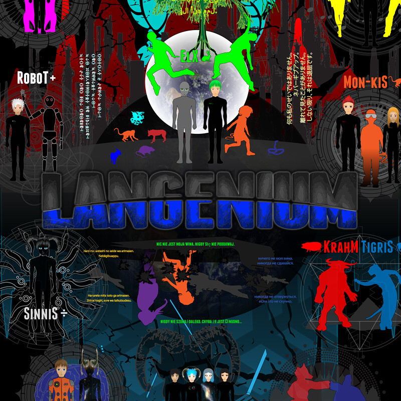 Cropped image of the main Langenium lore poster